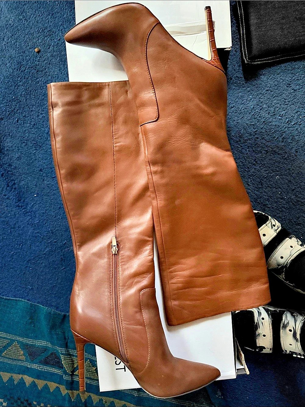 Nine West Brown Heeled Boots